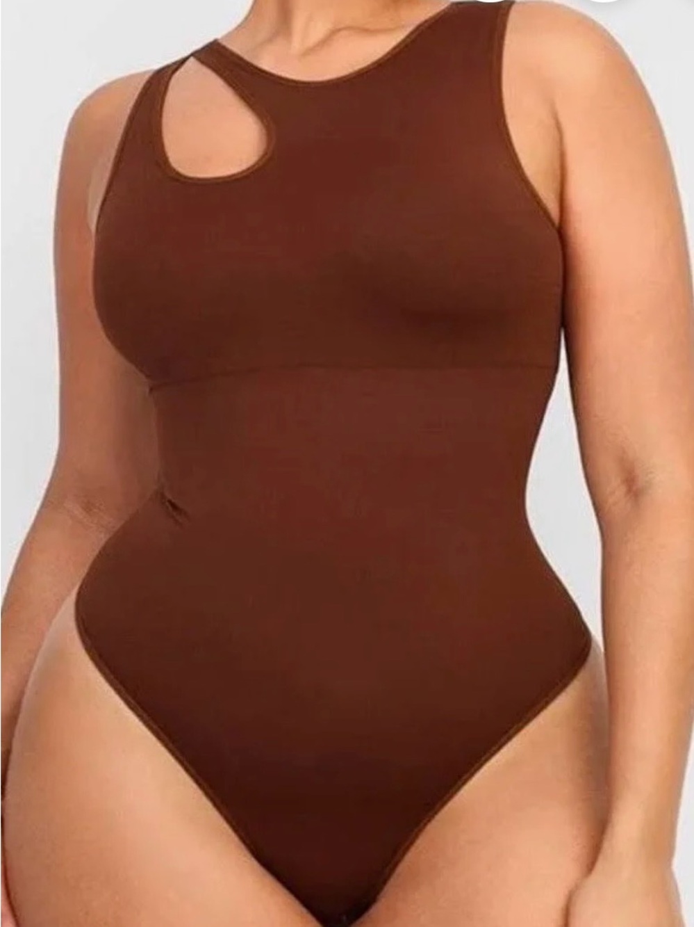 Shapellx PowerConceal Eco Chic Cut
Out Bodysuit Brown